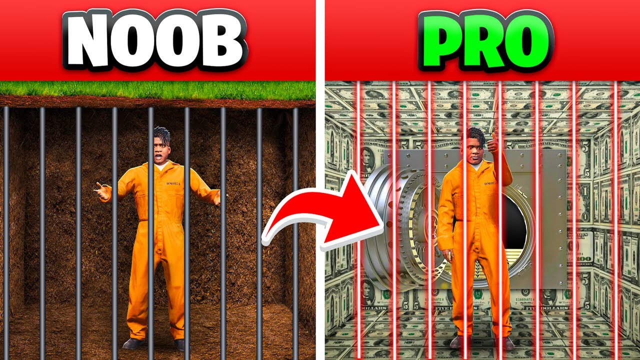 NOOB vs PRO PRISON