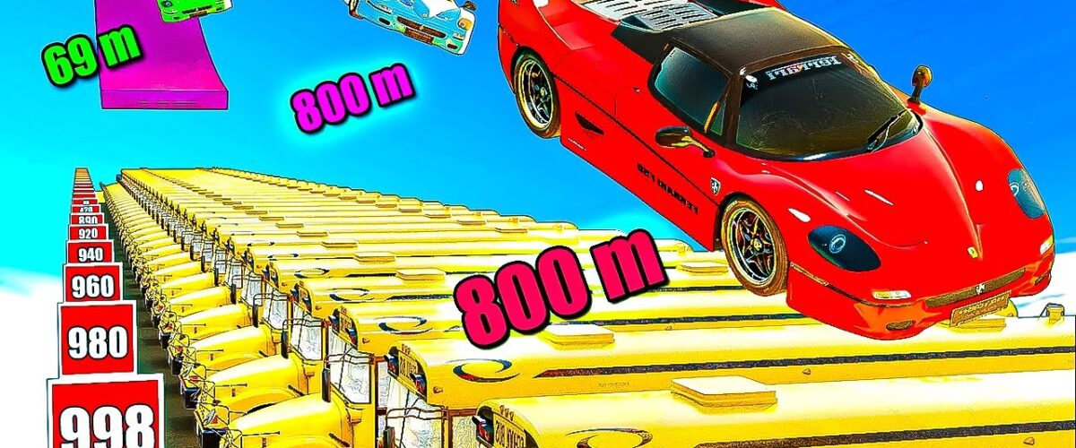 Cars vs Longest Jumps in GTA 5