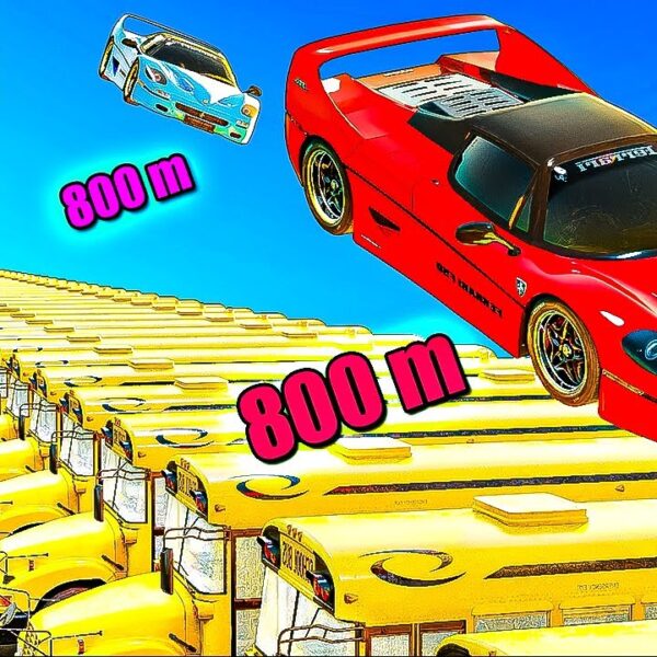 Cars vs Longest Jumps in GTA 5